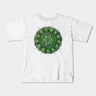 Mandala Green Kids T-Shirt